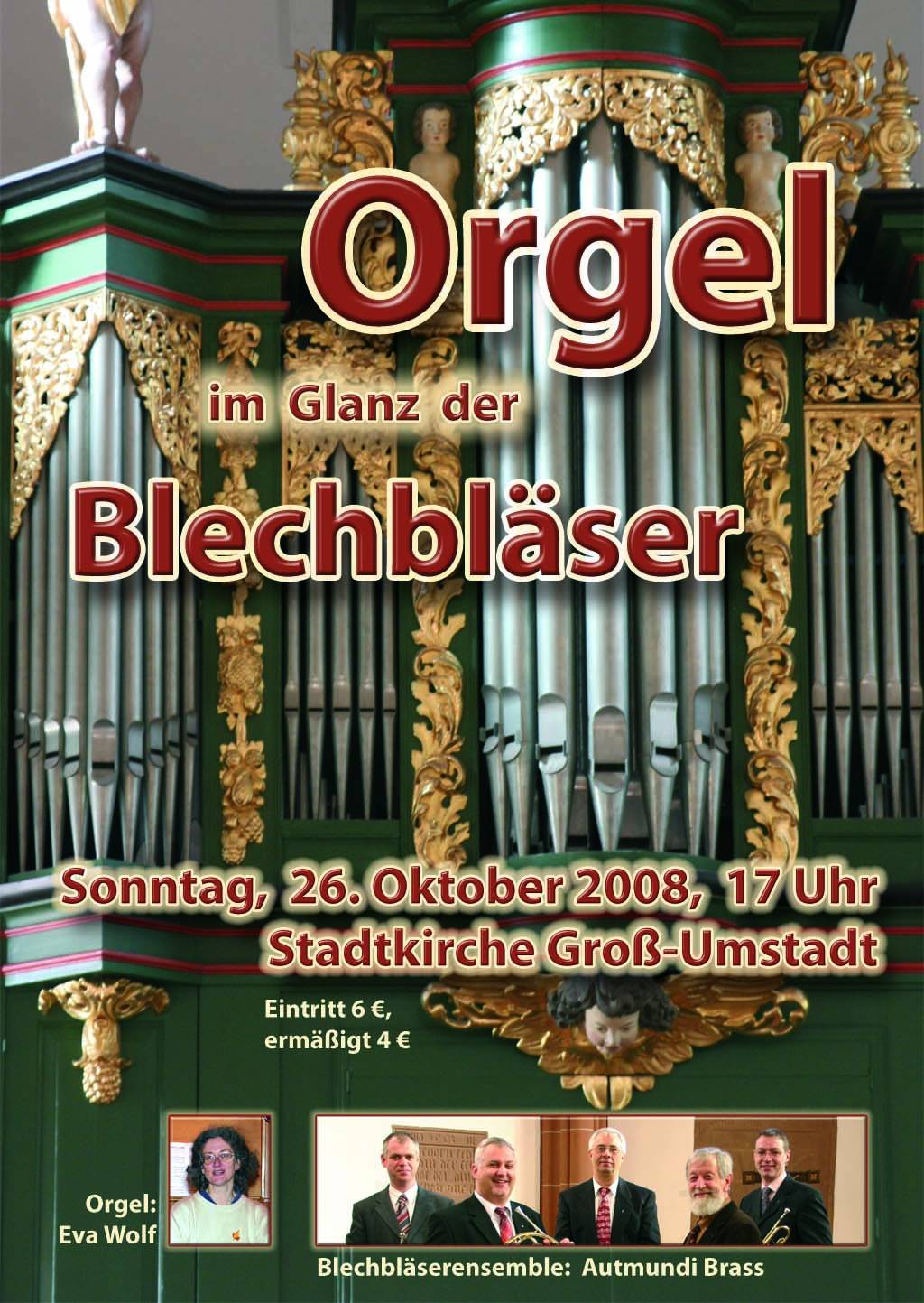 Plakat: Orgel im Glanz der Blechblser