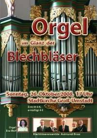 Plakat: Orgel im Glanz der Blechblser